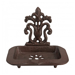 Ac-Deco Savonnette classique en fonte - L 11,7 x l 15,5 x H 13,8 cm - Marron