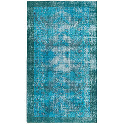 Vidal Tapis de laine 201x114 Bleu Ultra Vintage