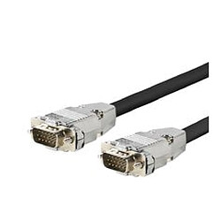 Pro VGA Cable M - M 15 Meter Metal Housing. high flexible, 1920*1200, EDID, 15pins pass-through, triple shielding