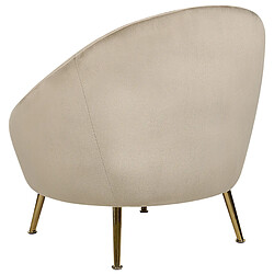 Acheter Beliani Fauteuil LANGA Velours Taupe