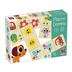 Jeu éducatif - GOULA - Macro Domino - Animaux et objets du quotidien avec grandes pieces en bois