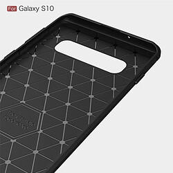 Avis Wewoo étuis Coque Housse en TPU texturée et fibre de carbone pour Galaxy S10