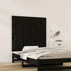 Avis Maison Chic Tête de lit scandinave pour lit adulte,Meuble de chambre murale Noir 95,5x3x90 cm Bois massif de pin -MN45767