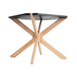 LEITMOTIV Table basse scandinave Miste - L. 60 x H. 40 cm - Noir