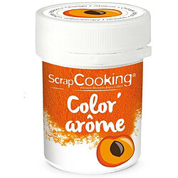 Scrapcooking Colorant alimentaire orange - arôme abricot 10 g