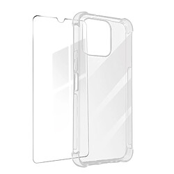 Avizar Pack Protection pour Honor X8 5G Coque Renforcée + Verre Trempé Transparent