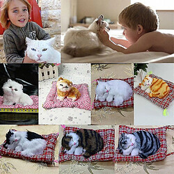 Universal Nouvelle belle simulation animale poupée en peluche de chats avec un jouet pour enfants