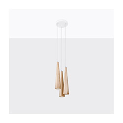 Luminaire Center Suspension Sula Bois Bois naturel