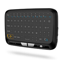 Universal Clavier à panneau tactile H18 2,4 GHz, télécommande en mode clavier et souris sans fil, télévision intelligente à rétroaction vibratoire