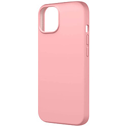 Avizar Coque pour iPhone 15 Silicone Premium Semi rigide Finition Mate Douce Rose