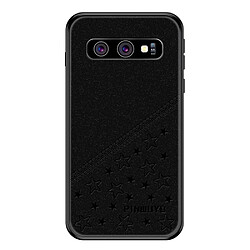 Coque en TPU + PU hybride couleur noir pour votre Samsung Galaxy S10