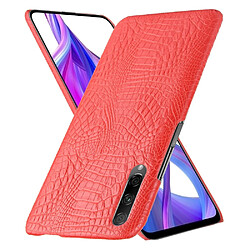 Wewoo Coque Pour Huawei P Smart Pro 2019 / 9X Antichoc Texture Crocodile PC + PU Case Rouge