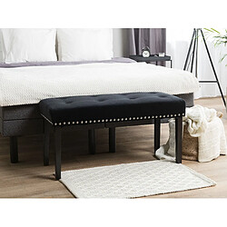 Beliani Banc YORKTON Noir Velours