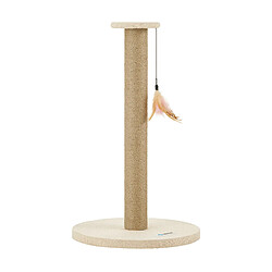 ACAZA - Griffoir - Griffoir pour chat - Hauteur 62,5 cm - Beige