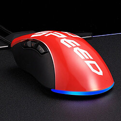 Avis Universal Souris câblée mécanique macro RGB refroidissement à l'eau IO1.1 ordinateur CF manger poulet CSGO grand vol d'aubergine | souris (rouge)