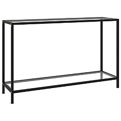 Maison Chic Table console | Meuble d'entrée | Table d'appoint Transparent 120x35x75 cm Verre trempé -GKD27487