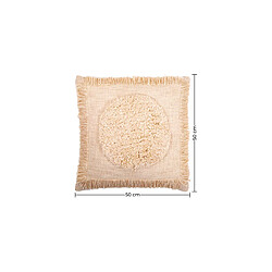 ICONIK INTERIOR Coussin de style boho Bali - Housse et Rembourrage inclus - Eva Blanc pas cher