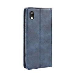 Avis Wewoo Housse Coque Boucle magnétique rétro Crazy Horse Texture en cuir à rabat horizontal pour Huawei Y5 2019avec support et fentes cartes et cadre photo bleu