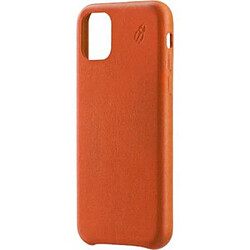 BEETLECASE Coque pour iPhone 11 Premium en Cuir Orange