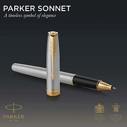 Stylo roller en acier Parker Sonnet GT