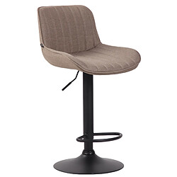 Non Tabouret de bar Lentini tissu noir