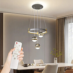 Universalis 60W Acrylic Round LED Tri-colour Light Living Room Dining Room Chandelier pas cher