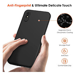 Htdmobiles Coque pour Xiaomi Redmi 9A - housse etui silicone gel fine + film ecran - NOIR