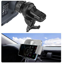 Avis Avizar Support Voiture QI pour Smartphone Pliable type Fold (tout modèle) Argent / Noir