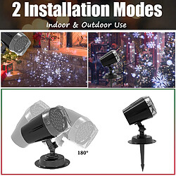 Avis Lampe de Neige Projecteur de Noël LED Extérieur Flocon de Neige Télécommande, IP65 Waterproof ,Déco Fêtes,Mariage,Soirée,Jardin,Bar