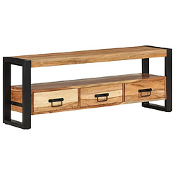 vidaXL Meuble TV 120x30x45 cm bois d'acacia massif