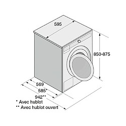 Lave linge hublot Asko W2096P.W 3 pas cher