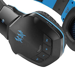 Universal Cotion B3505 casque bluetooth stéréo sans fil casque avec micro bleu