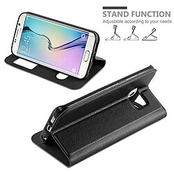 Cadorabo Coque Samsung Galaxy S6 EDGE Etui en Noir pas cher