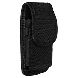 Avizar Étui ceinture Vertical Smartphone en Tissu Oxford avec Porte-carte Noir