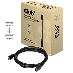 Club 3D CLUB3D High Speed HDMI™ 2.0 4K60Hz Extension Cable 3m/ 9.8ft Male/Female