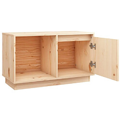 Acheter Maison Chic Meuble TV scandinave - Banc TV pour salon 74x35x44 cm Bois de pin massif -MN43820