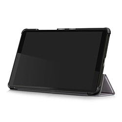 Acheter Wewoo Housse Coque Pour Lenovo Tab M8 Custer Texture Horizontal Flip Smart TPU en cuir avec support à trois plis Gris