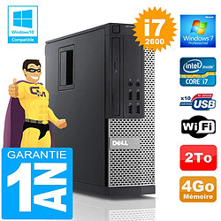 PC DELL 990 SFF Core I7-2600 Ram 4Go Disque 2 To Wifi W7 - Occasion