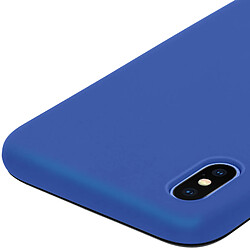 Avizar Coque iPhone X / XS Protection Avant Silicone + Arrière Polycarbonate - Bleu pas cher