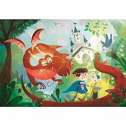 Ludendo Puzzle SuperColor 180 pièces - Château et dragon