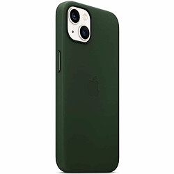 Apple Coque Leather MagSafe pour iPhone 13 - Sequoia Green