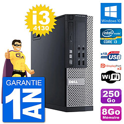 PC Dell 9020 SFF Intel Core i3-4130 RAM 8Go Disque Dur 250Go Windows 10 Wifi - Occasion