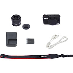 Appareil photo hybride - Canon EOS M10 noir avec objectif 15-45mm - Occasion