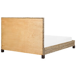 Beliani Lit double en rotin 140 x 200 cm naturel SALBRIS pas cher