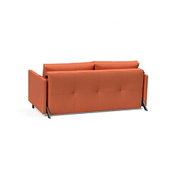 Inside 75 INNOVATION LIVING Canapé design CUBED 02 ARMS convertible lit 200*160 cm tissu Argus Rust pas cher