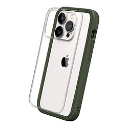 RHINOSHIELD Coque Compatible avec [iPhone 14 Pro] Mod NX - Protection Fine Personnalisable avec Technologie d'absorption des Chocs [sans BPA] - Vert Kaki