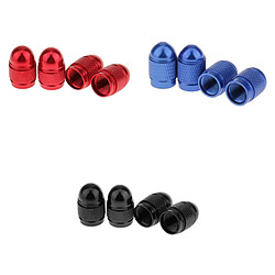 Tiges de Protection de La Valve de La Jante / Roue Air Style de Balle 12 Pièces (rouge + Noir + Bleu)