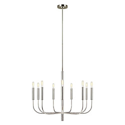 Elstead Lighting Chandelier Brianna 9x60W Nickel Poli