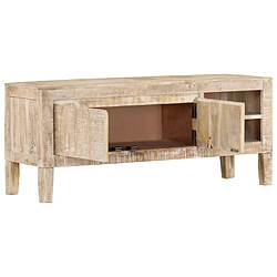 vidaXL Meuble TV 110x35x46 cm bois massif de manguier