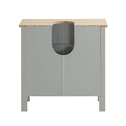 SoBuy BZR69-HG Meuble sous Lavabo, Meuble sous Vasque, Meuble de Salle de Bain, Placard de Rangement, Armoire Salle de Bain